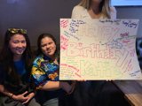 Three Women Celebrate a Birthday
