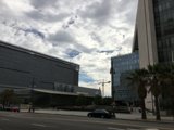 Parked Car in Front of Office Building