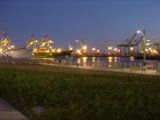 Serene Waterfront in a Bustling Metropolis