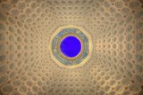 A Fractal Gemstone Ceiling in the Mosque of Islam