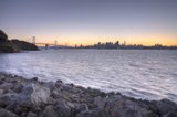 Sunset Over the Urban Bay