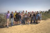 Crowd on a Hiking Trail