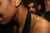 Golden Threads on A Dread-Locked Beauty