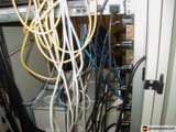 Tangled Cables in a Server Room