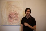 Man Admiring Artwork