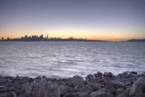 Sunset over the City Skyline