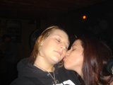 A Romantic Kiss in the Urban Nightlife