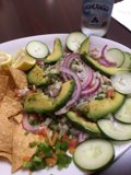 Ceviche Platter Close-up