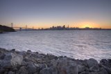 Bay sunset viewed from the promontory
