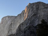 Mountain Peak Bathed in Sunlight