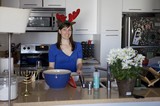 Festive Holiday Cooking in a Modern Kitchen