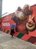 Enjoying the Santa Claus Art