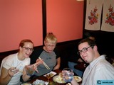 Chopsticks at a Busy Restaurant