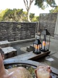 Relaxing in the Hot Tub