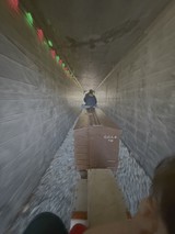 Underground Tunnel Journey with Historic Railway Cart