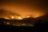 The Station Fire Blaze in the Mountains