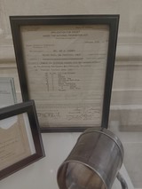 Prohibition Era Liquor Permit Application Display