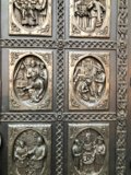 The Bronze Door of Religious Scenes