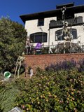 Spooky House with Skeleton Decorations