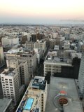 Urban Landscape at Sunset in Los Angeles