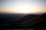 Golden Sunset Over San Francisco Bay from Mount Diablo
