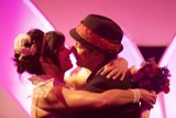 A Romantic Tango Under the Purple Light