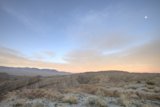 Desert Sunset with Moonset
