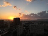 Sunset over the Mexico City Skyline