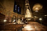 The Majestic Bell Tower in the Altar of the Church
