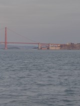 Golden Gate Bridge Through Misty Waters