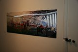 Artistic Mural in an Art Gallery