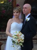Wedding Portrait with Flower Bouquet