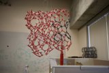 Hanging Chandelier Sculpture in UCLA's Nanotech Interior Design