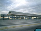 Driving toward the Airport Terminal