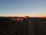 Aerial View of the Canyon at Sunset
