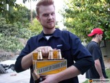 Buddy Murphy Enjoying a Cold Box of Beer