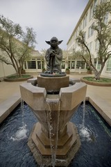 Yoda Fountain at Skywalker Ranch Courtyard