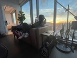City Views from a Cozy Couch