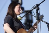 Kim Deal Serenades Coachella Crowd with Acoustic Guitar