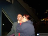 Romantic Night Kiss in the City
