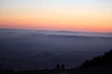 Silhouetted Couple Watching Sunset from Mount Diablo Summit