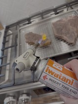 Preparing Barbecue with Iwatani Butane Torch