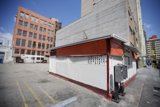 City Shelter with Red Awning