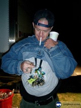 Man with Coffee and Cigarette