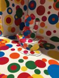 Colorful Dots and a White Bear