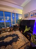 Modern Entertainment Center in a Chic San Francisco Living Room
