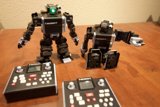 Robot Playtime on Hardwood Floor