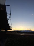 Sunset Silhouette of a Clock Tower