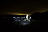 Desert Tower under Night Sky