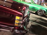 Red and Green Sports Car at 2018 Car Show
